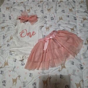 Lace ONE Onesie with Glitter Tutu🥳